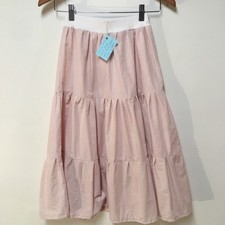 Skirt Girls M 8 100 Cotton Pink Ruffle Tier Maxi Bohemian Mom and Pop's Kids