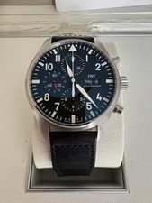 IWC Pilot Chronograph IW377709 Full Set Box Papers 43mm Automatic Black Dial