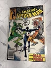 Amazing Spider-Man #266 2X SIGNED PETER DAVID & DENYS COWAN - NEWSSTAND 1985