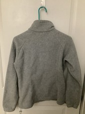 Columbia Giacca Pile Donna Grigio Medio Benton Primaverile Full Zip Cappotto Peluche