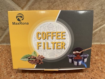 Maxrona Reusable Coffee filters - 6 filters   BPH-free, Single cup brewing size.