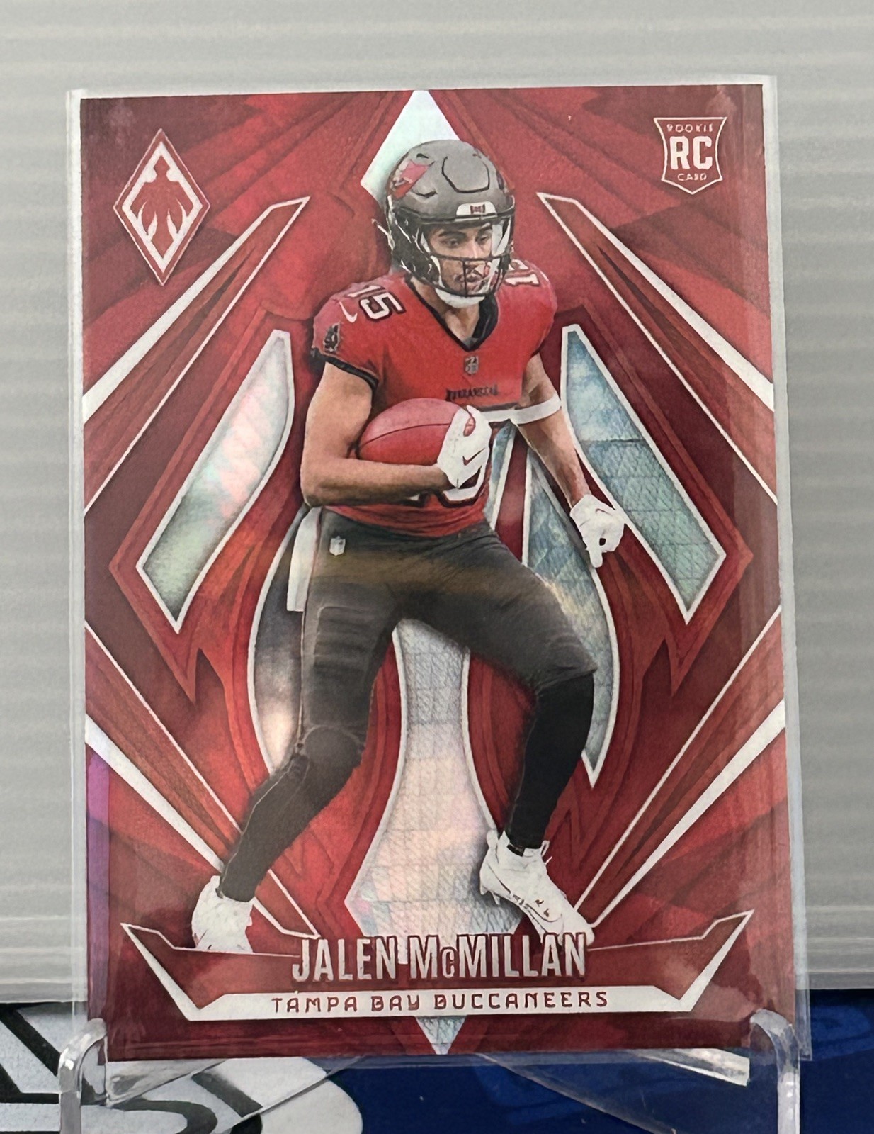 2024 Panini Phoenix Rookies Jalen McMillan #189 Red Hyper /140 (RC)