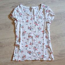 C&A Damen T-Shirt Basic Kurzarm Rundhals Blum...
