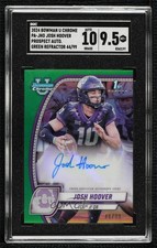 2024 Bowman U Chrome Prospect Green Refractor 44/99 Josh Hoover SGC 9.5 Auto v1x