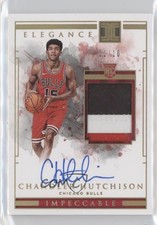 2018-19 Panini Impeccable Holo Gold 1/10 Chandler Hutchison #132 Auto 0gt4