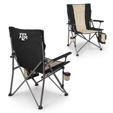 NCAA Texas A&M Aggies Big Bear XXL Camp Chair with Cooler, Heavy Duty Beach C...