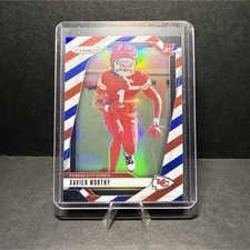 2024 Panini Prizm Red White Blue Prizm Rookie Xavier Worthy #399 Chiefs NFL