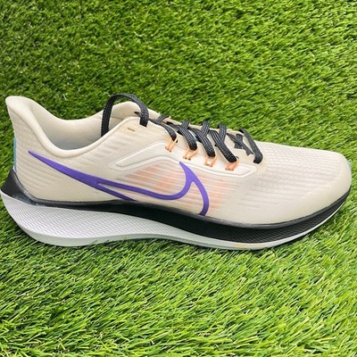 Nike Air Zoom Pegasus 39 Womens Size 11 Ivory Purple Running Shoes Sneakers