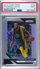 2018-19 Panini Prizm Silver Prizm Thaddeus Young #154 PSA 9 MINT