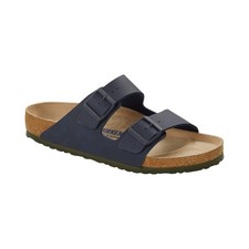 Sz Birkenstock Men's Arizona Birko-Flor Soft Footbed Sandals - Desert Soil Bl..