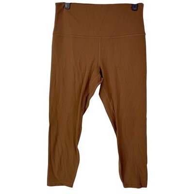 Lululemon Align High Rise 23'' Capri Leggings Brown Women's Size 10 Gym Yoga