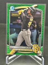 2025 Bowman Chrome Ethan Salas Green Reptilian Refractor 98/99 #BCP169 SD Padres