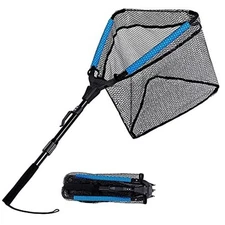  Fishing Net Fish Landing Net, Foldable Floating Net,Telescopic Handle/35Full