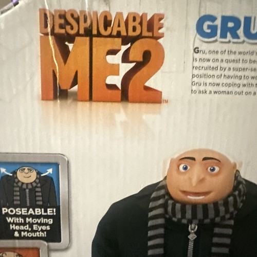 Thinkway Gru Despicable Me 2 The Talking Genius Action Figure 11" W/ COA No Box - Picture 10 of 12