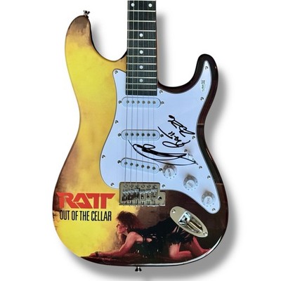 Stephen Pearcy Signed Guitar Custom Graphics JSA COA RATT Out of the Cellar