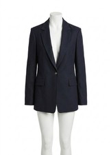Vince Linen Blend Single Breasted Blazer Size 8