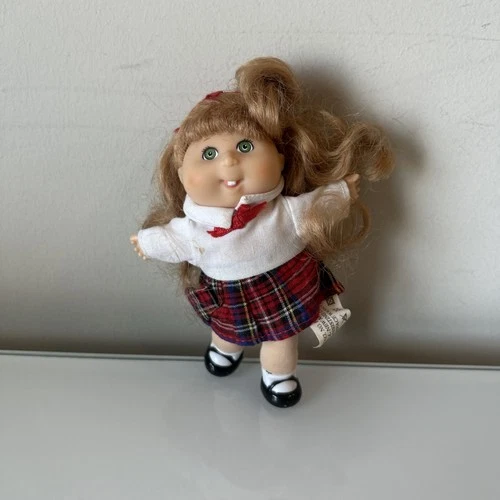 Vintage 1995 Mattel Cabbage Patch Baby 5” Doll With Blonde Hair Kami Eden Teeth