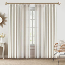 Blackout  Semi-Sheer Pinch Pleated Curtains for Living Room  Bedroom