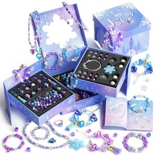 Jewelry Making KIt for Girls 812, Bracelet Kit with Organizer Box Gift Set