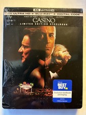 Casino - 4K Ultra HD Blu-ray  Limited Edition Steelbook NEW OOP BESTBUY ONLY
