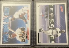 Topps Victory Barry Bonds, Joe Carter, Deion Sanders Card Lot Braves Falcons (4)