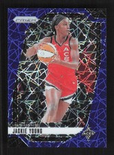 Jackie Young 2024 Panini Prizm WNBA Blue Velocity Prizms #1