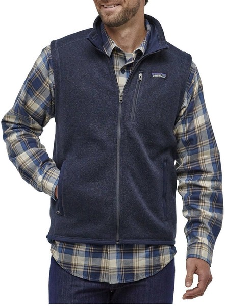 Patagonia Better Sweater Vest Mens Medium Blue Fleece Full Zip Outdoor Hiking