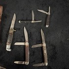 Lof of 5 VINTAGE Schrade pocket knives, multi blades, Boy Scouts If America — photo 7