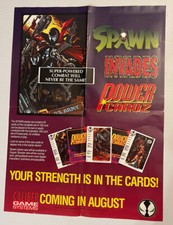 Spawn Power Cardz Promo Poster 17.5x24" Todd McFarlane Comic Book Display cards