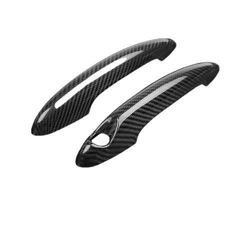 For BMW MINI Cooper S R50 R53 R55 R56 Real Carbon Fiber Door Handle Cover Trim - Picture 3 of 11