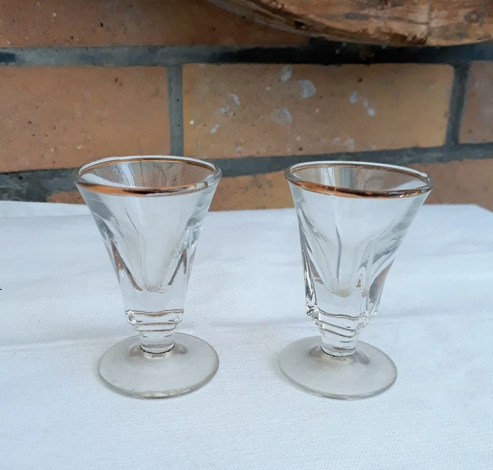 Lot 2 verres à liqueur Bistrot Ancien Collection BT - Photo 2/4