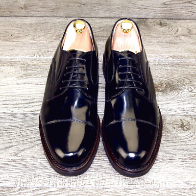 NEW* $749 Caporicci Abrasivato 8 M Italy Patent Calfskin  display picture 1