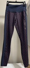 NWT Tommy Hilfiger Sport Women's Activewear Leggings Size XXS Navy/Red/White 69