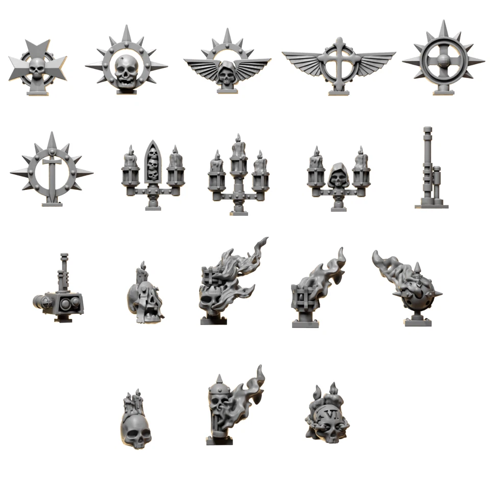 GREYTIDE STUDIOS Eternal Pilgrims - Backpack Decorations Upgrade Kit