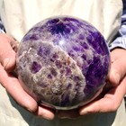 3320g  Natural dream amethyst crystal quartz ball Reiki healing — photo 9