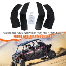 SUVAUTO Rear & Front Fender Flares Mud Flap for 2020-2024 Polaris RZR Pro XP 4
