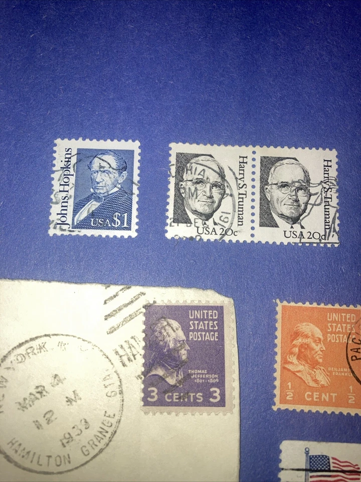 14 Used Vtg. USA Presidents Stamps MNH/Cancelled, 1933-1999. $1 Ships. A DEAL! - Image 4 of 4