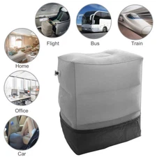 Inflatable Travel Pillow,  Foot Rest Leg Elevation Pillow Airplane Bed Footrest