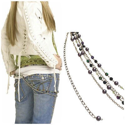 Hannah Montana’s Wardrobe! Beaded Rhinestone Chain Belt Season 2 ?? Hannah Montana main image 3
