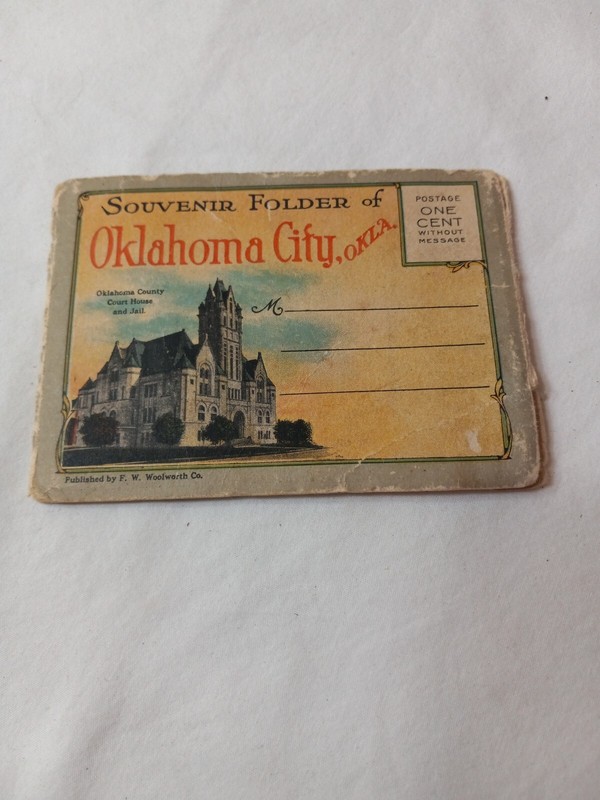 Vtg Souvenir Folder Of OKC