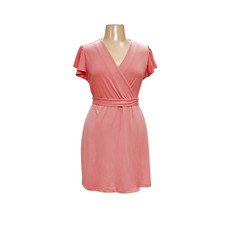 NW Pink Wrap Dress - L