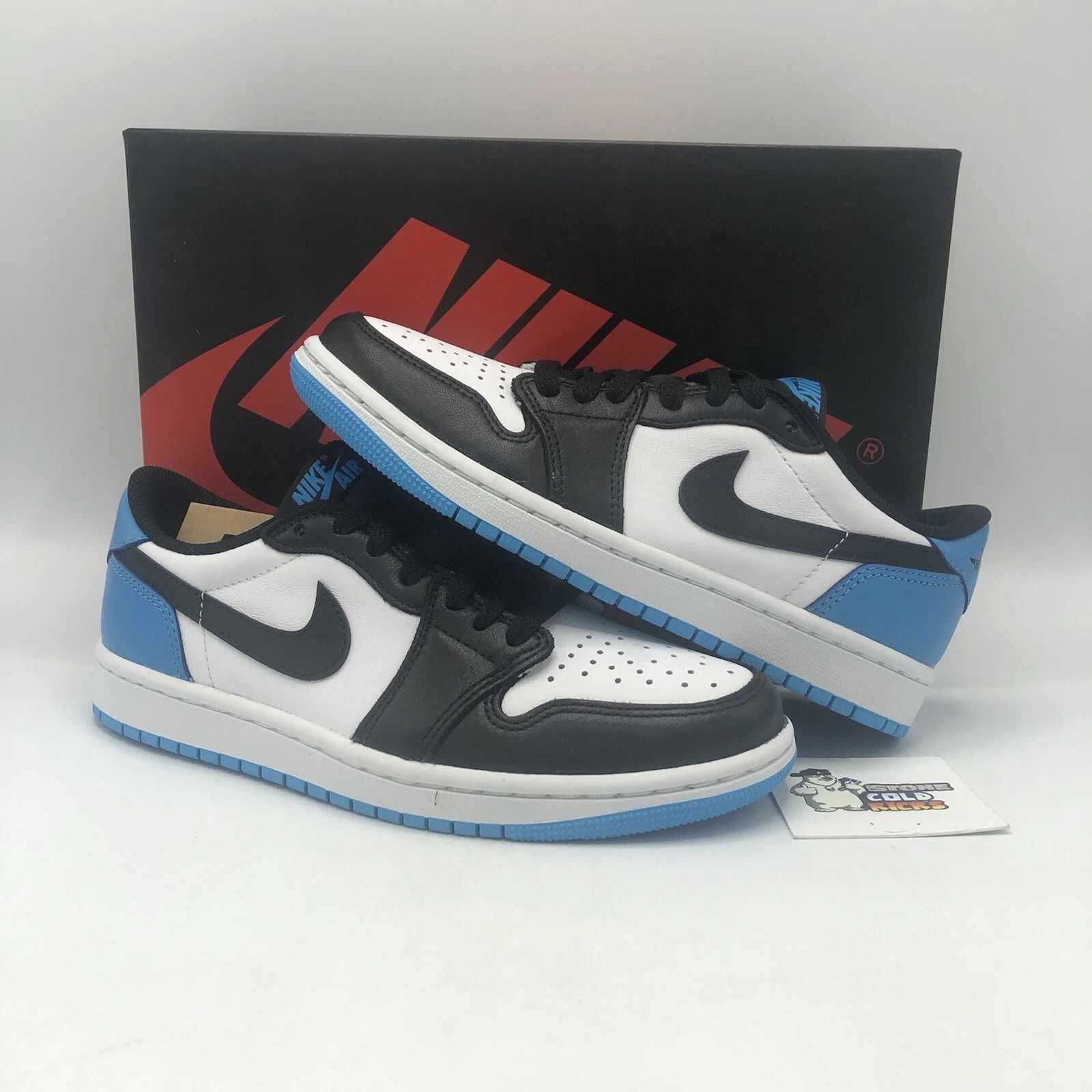 Nike Air Jordan 1 Retro Low OG nere blu scuro cipria UNC CZ0790 104 taglia 5