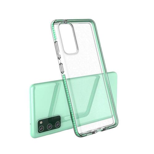 Custodia a molla trasparente per Samsung Galaxy A72 4G giallo - Foto 4 di 4