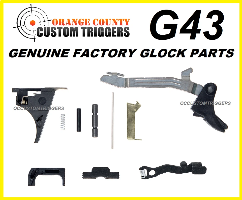 Genuine Glock 43 Complete Parts 9MM LPK Kit w/ 5.5lb connector