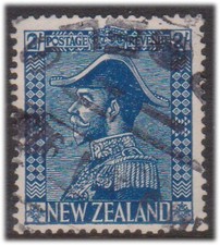 (F234-77) 1926 NZ 2/- blue admiral stamp (CA)