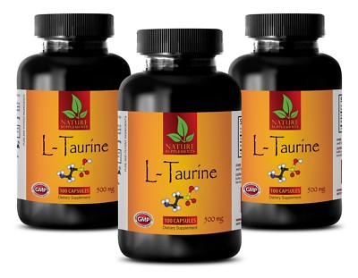 Bodybuilding Supplements - L-TAURINE 500mg - Improves Athletic Performance 3B