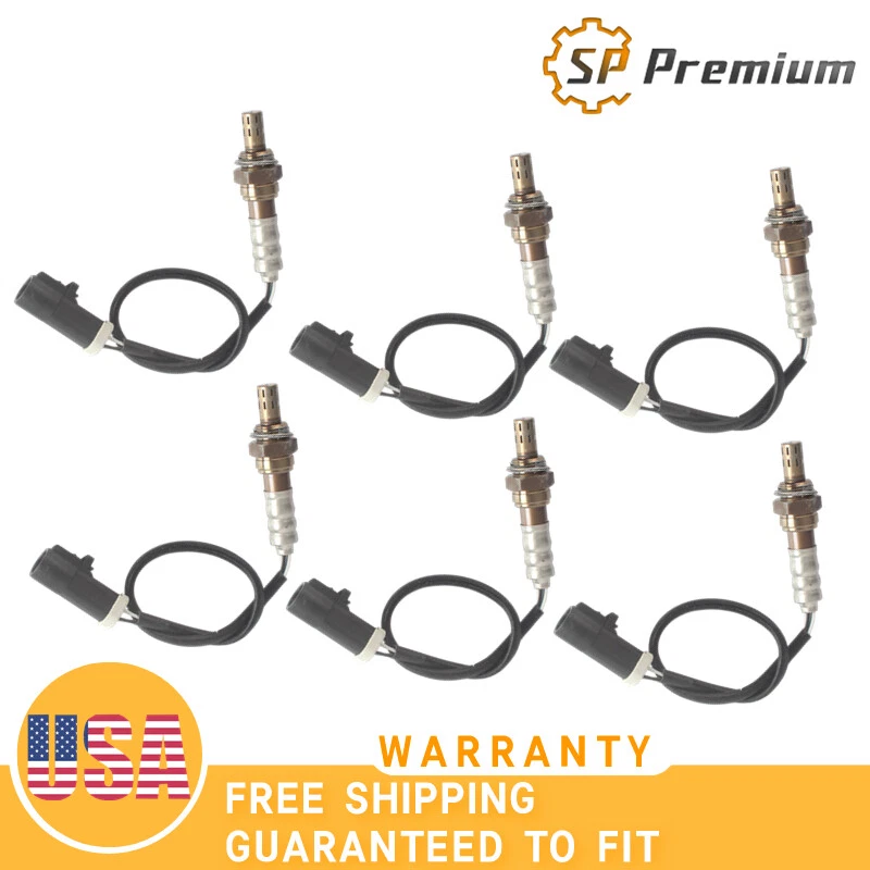 Sensores de oxígeno lambda O2 aguas arriba y aguas abajo para Aston Martin DB7 V12 6 piezas Foto 2 de 4