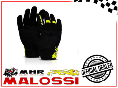 ÜBERGANGSHANDSCHUHE M-GLOVES IN DER FARBE SCHWARZ-GELB SCOOTER UND MOTORRAD GR. L
