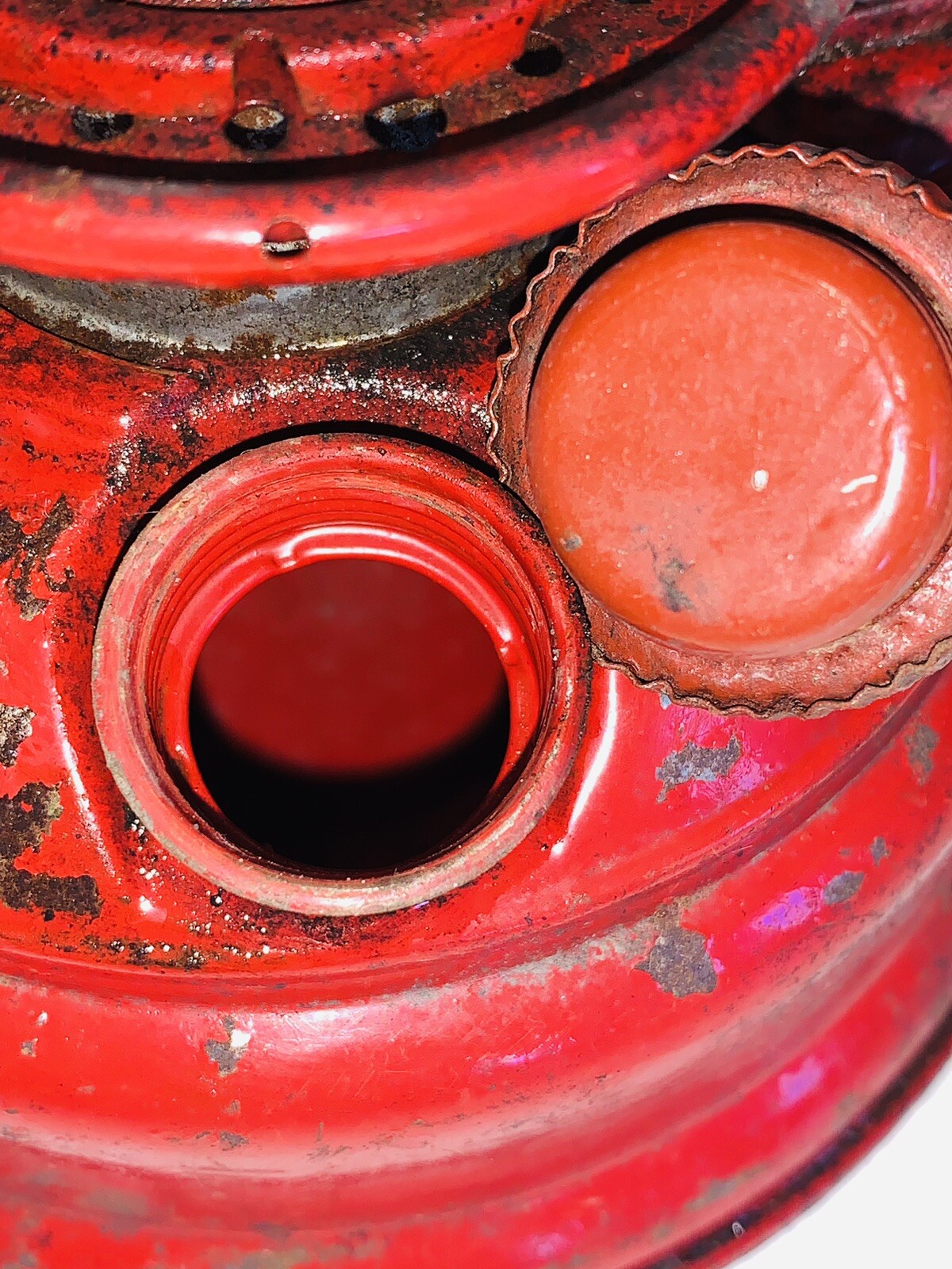 VTG FEUERHAND RED LANTERN RED GLOBE West Germany BABY SPECIAL No.276 NIER PATENT