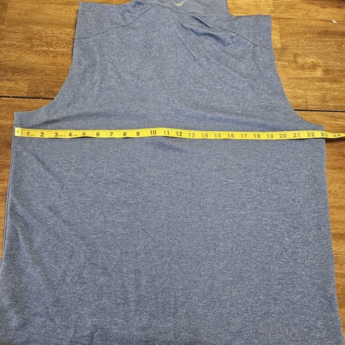 NAVY College Football Zero Restriction Men L Golf Vest 1/4 Zip Blue stretch - Picture 16 of 17